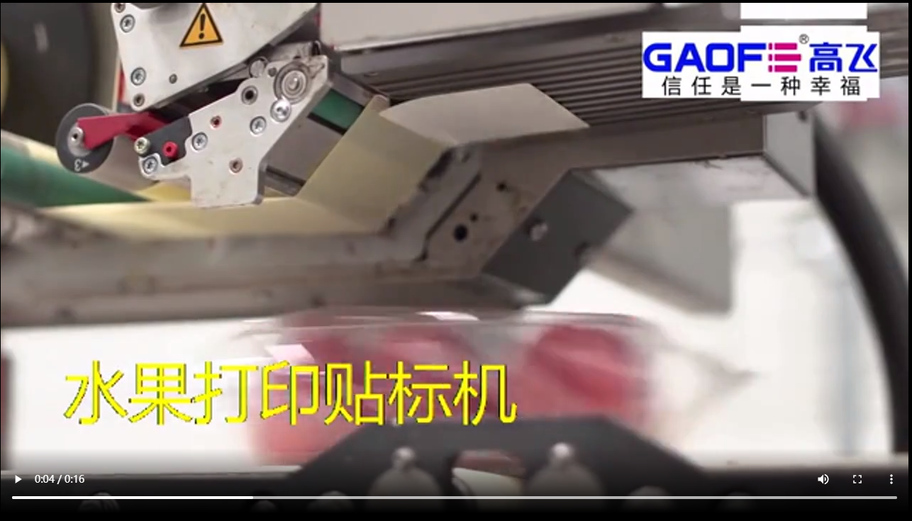 高賦碼 水果打印貼標機吹貼--食品行業(yè)蔬菜吹貼方案