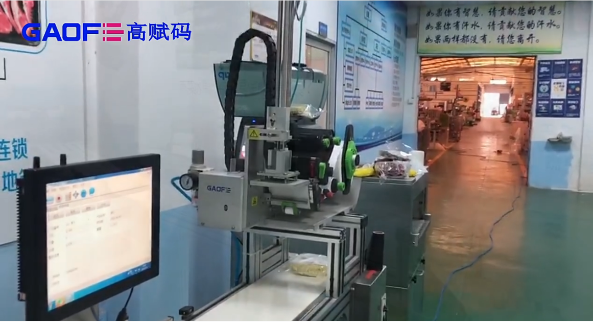 高賦碼 稱重+自動貼標打印方案——輸送果蔬行業(yè)視頻